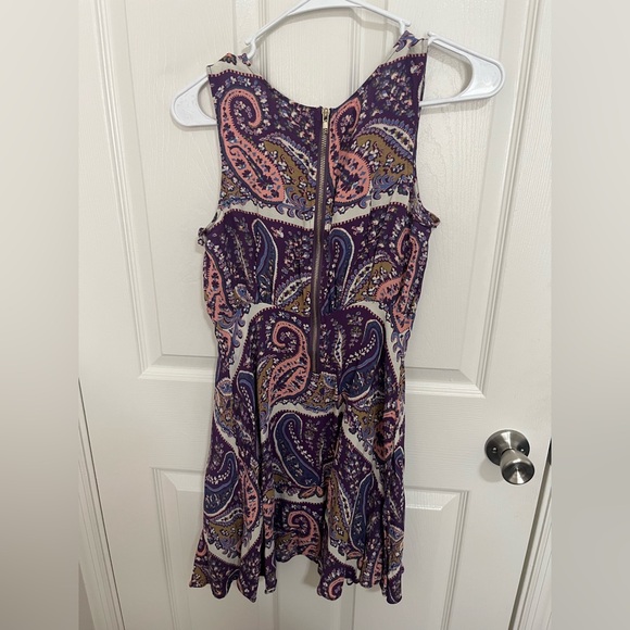 Free People Purple Paisley Sleeveless Dress - Picture 5 of 7